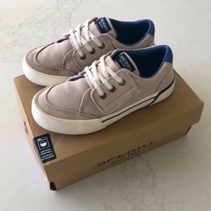 Sperry | Boys Harbor Tide Junior Washable Sneakers, Stone | Size 10.5M